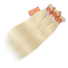 Hair Extensions 100% 10a 613 Blonde Color Peruvian Straight Remy Unprocessed Weave Human Hair Extensions