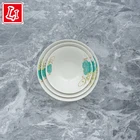 Round Bowl Bowls Green Rose Pattern Ceramic Round Bowl 3 Sizes Round Mouth Bowl
