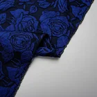 Fabric Rose JDD796N-A Most Popular High Quality Fabric Rose Flower Nylon Polyester Dress Fabric Jacquard Fabric