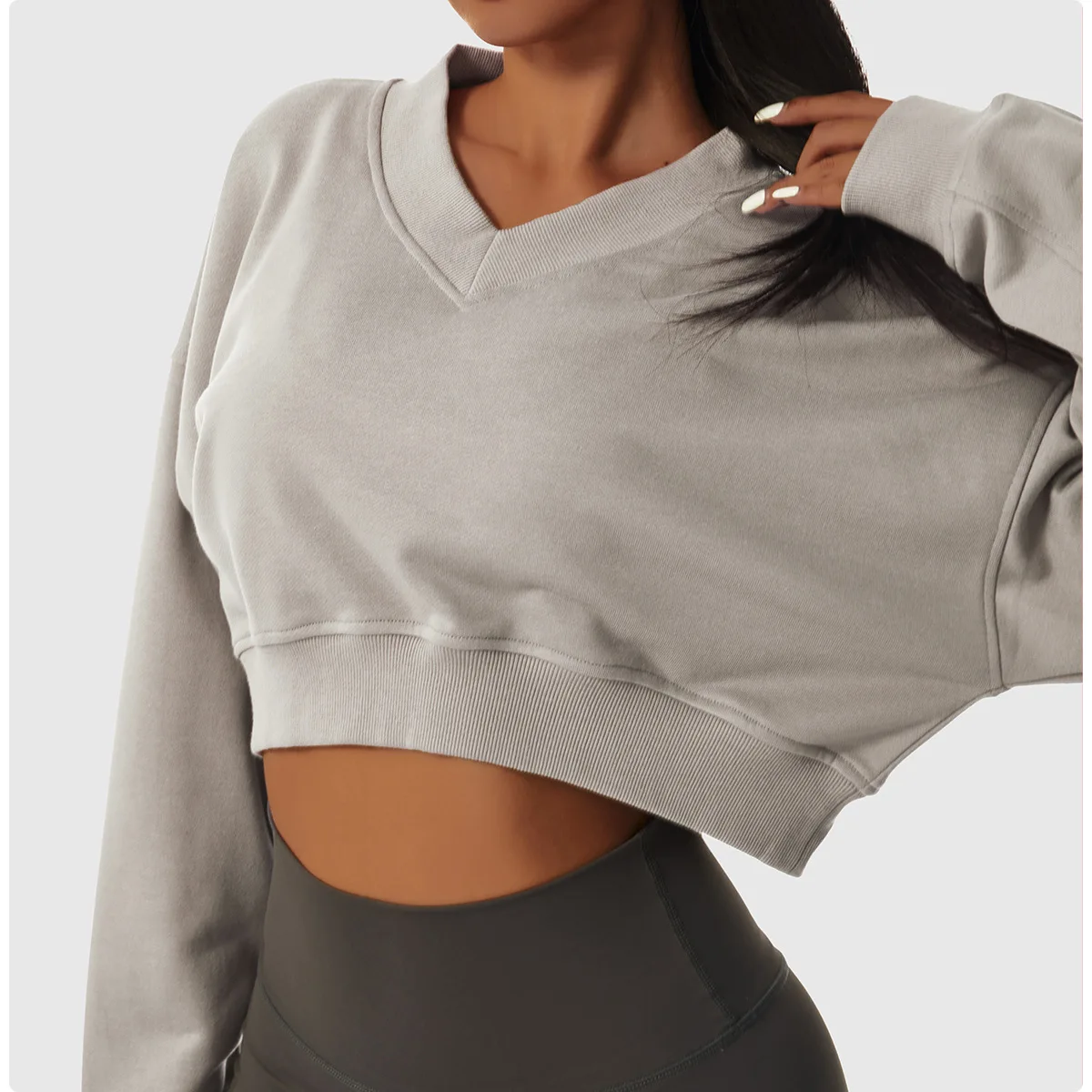 Alo Double Take Crop Sweatshirt