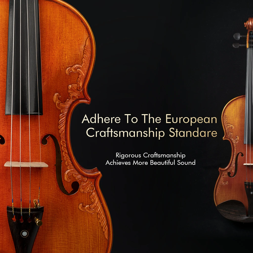 Factory Directly Professional Handmade Violin 4/4 European Wood