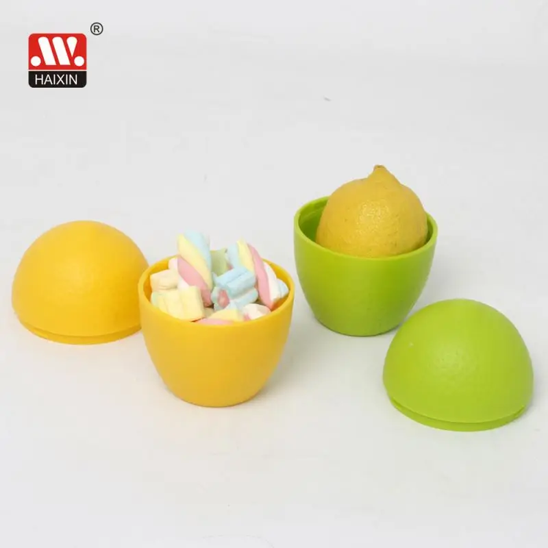 Fruit Vegetable Shaped Plastic Garlic, Lemon, Pepper Container for Food Storage