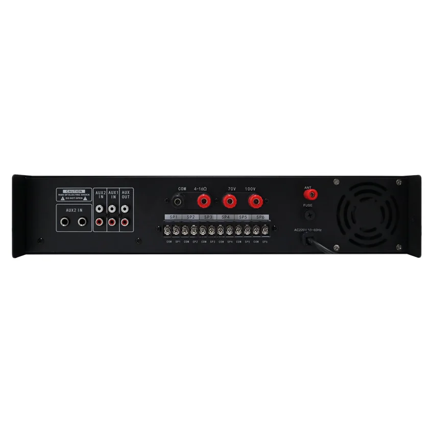 2024 180W Public Address Music System for Background Music Combined Power Amplifier