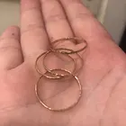 925 Silver Jewelry Gold Filled Plated Delicate Stacking Hammered Rings 925 Silver Jewelry