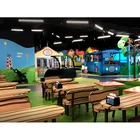 New kindergarten wooden furniture sets 6-seat table & chairs