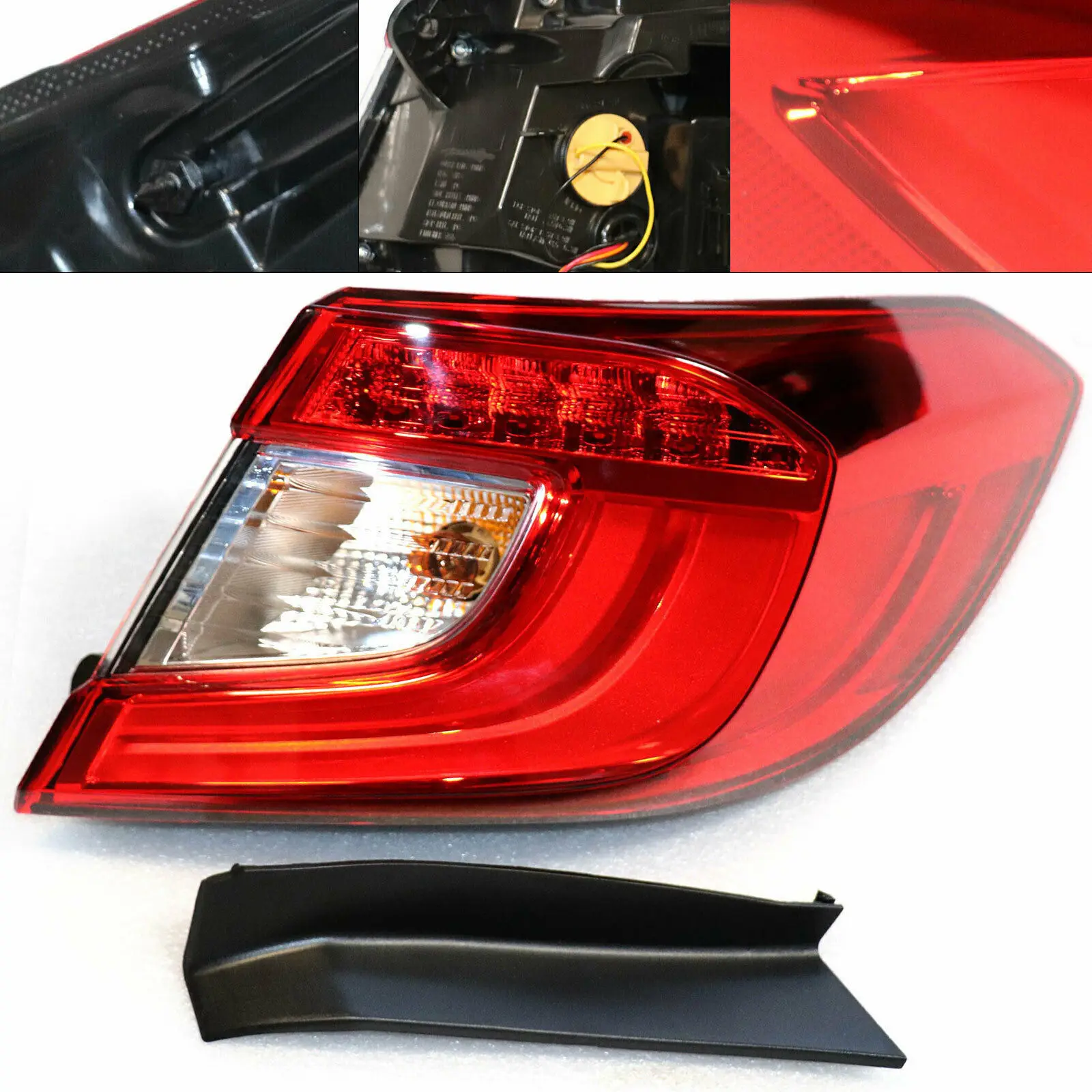 product car body outside taillamp outer tail lights for honda accord 2018 2019 2020-38