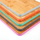 Bamboo Paint Bamboo Chop Boards 2 Side Blank Bamboo Meat Cutting Board With Colored Paint Around