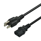 Power Cord SIPU Usa Plug AC Power Cord Cable Desktop Computer 3 Prong US Power Cable
