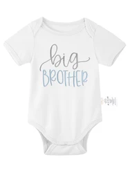 Letter embroidered logo infant jumpsuit Short Sleeve solid color newborn pajamas Wholesale custom baby boy girl romper