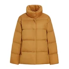 High Coat Collar Stand High Quality Women's Winter Jackets Coat Padded Stand Collar Lightweight Winter Coat