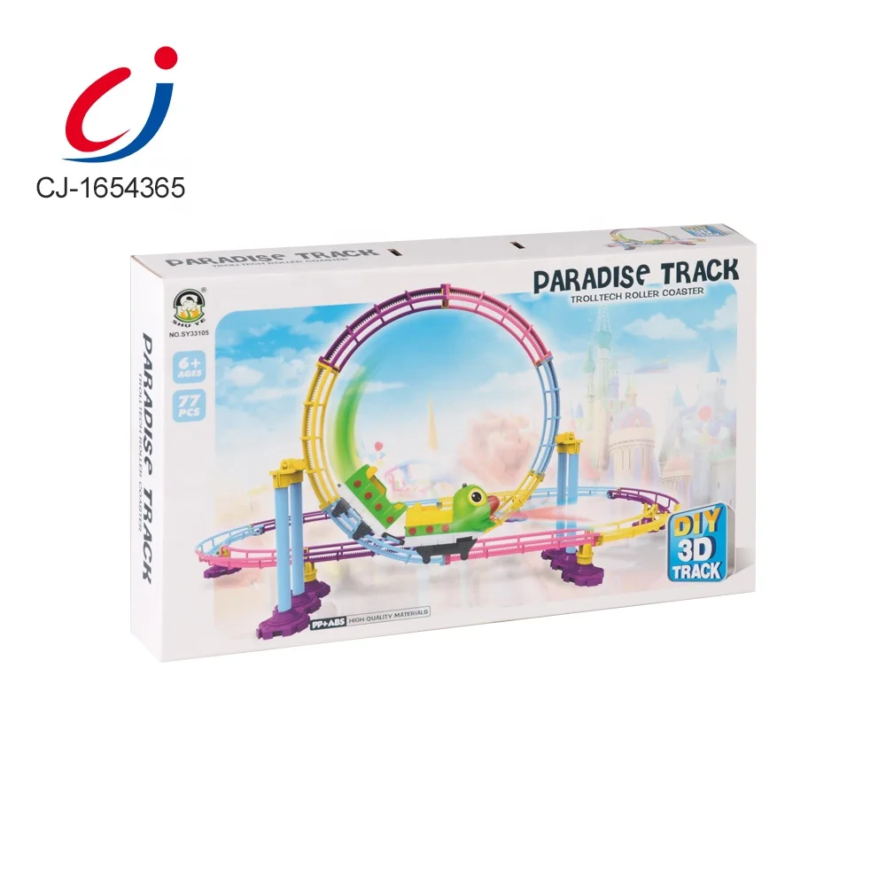 Chengji Wholesale Toy From China Roller Coaster Toy, New Toy Children DIY 3D Puzzle Track With Light