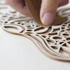 Craft Customize Multi Layer 3D Wooden Craft Home Decoration Elephant Laser Cut Out Wood Wall Art