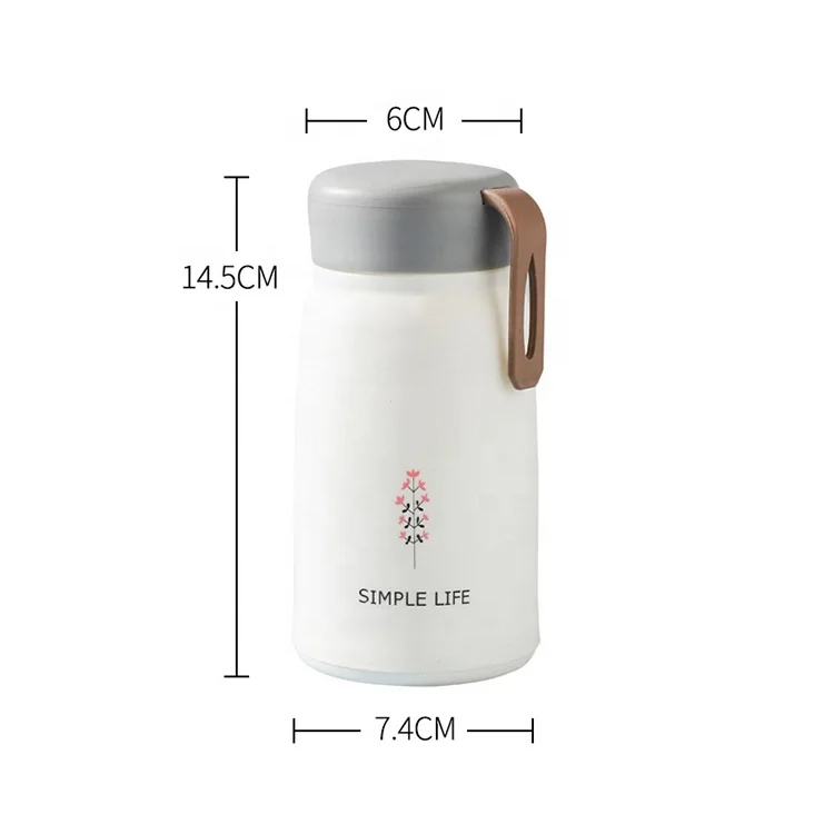 Top Sale BPA-Free Portable Cute Glass Bottle Plastic Double Layer Thermos Nice Vacuum Flask Designer Brand