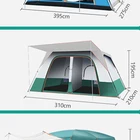 Family SANSU 2 Bedrooms 1 Living Room Large Luxury Tent And Leisure Family Tent