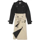 Coat Leather Women Trench Coat Long Spring Autumn Leather Trench Coat Woman Trench Coat With Belt