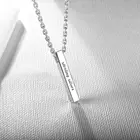 Pendant 5*40mm 2021 Custom Fashion Elegant Set Auger Cube Pendant Necklace