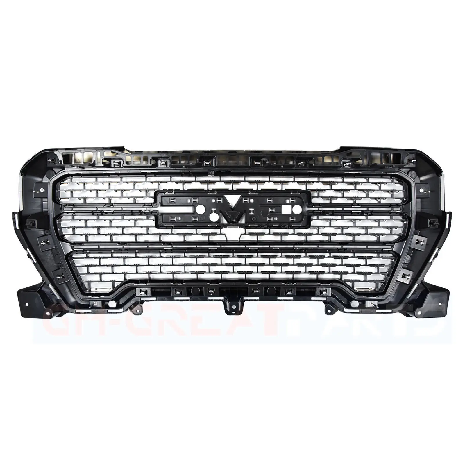 product auto chromen voorste bovenste grille voor gmc sierra 1500 2019 2020 2021 accessoires body kit onderdelen oem 84633827432-36