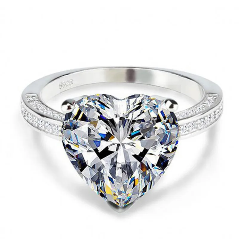Vintage Zircon Promise Ring 925 