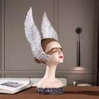 Wings Nordic Statue Nordic Simple Sweetheart Woman Head Wings Angel Wings For Head Statue