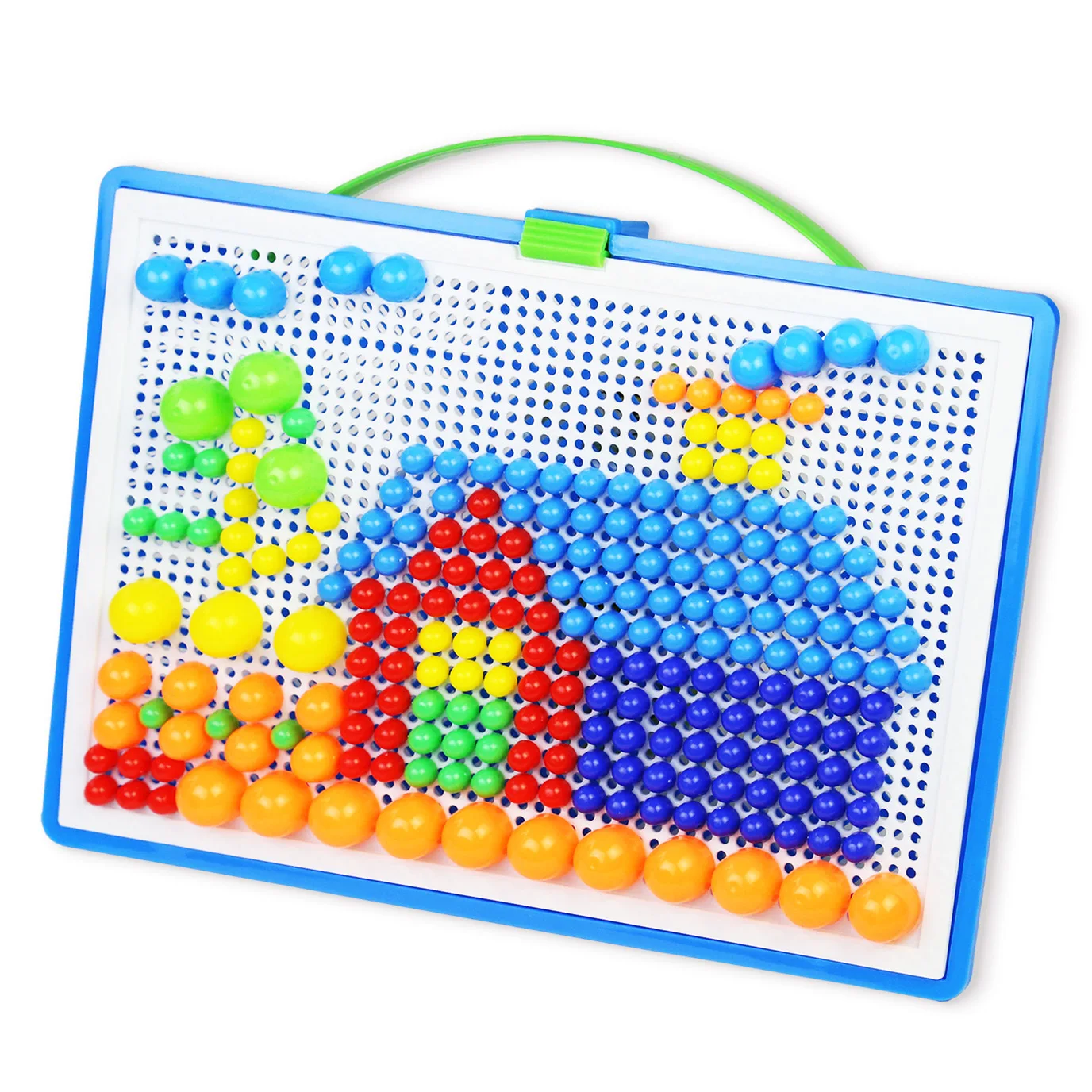 296PCS mushroom nail puzzle game Jigsaw board For Kids Children Intelligent toys 