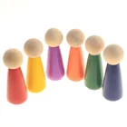 Toys Wood Factory Wholesale Wooden Handmade DIY Villain Dolls Early Childhood Educational Toys