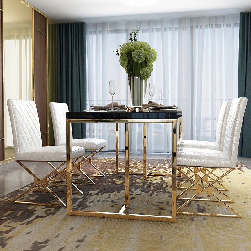 Dining Table And Chair Set Luxury Modern Restaurant Home Dining Room