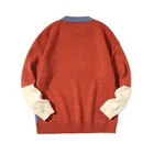 Pullover Cotton Pullover OEM Stylish Cool Guy Crew Neck 100% Cotton Jacquard Knit Men Sweater Pullover