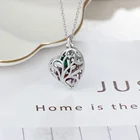 Silver Jewelry Hot Sale Women Sterling Silver Jewelry Customized Names Birthstones Heart Love Promise Necklaces