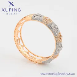 A00390604 XUPING jewelry Free sample luxurious high end fantasy hand jewelry Synthetic CZ 3A+ gold plated copper women bangle