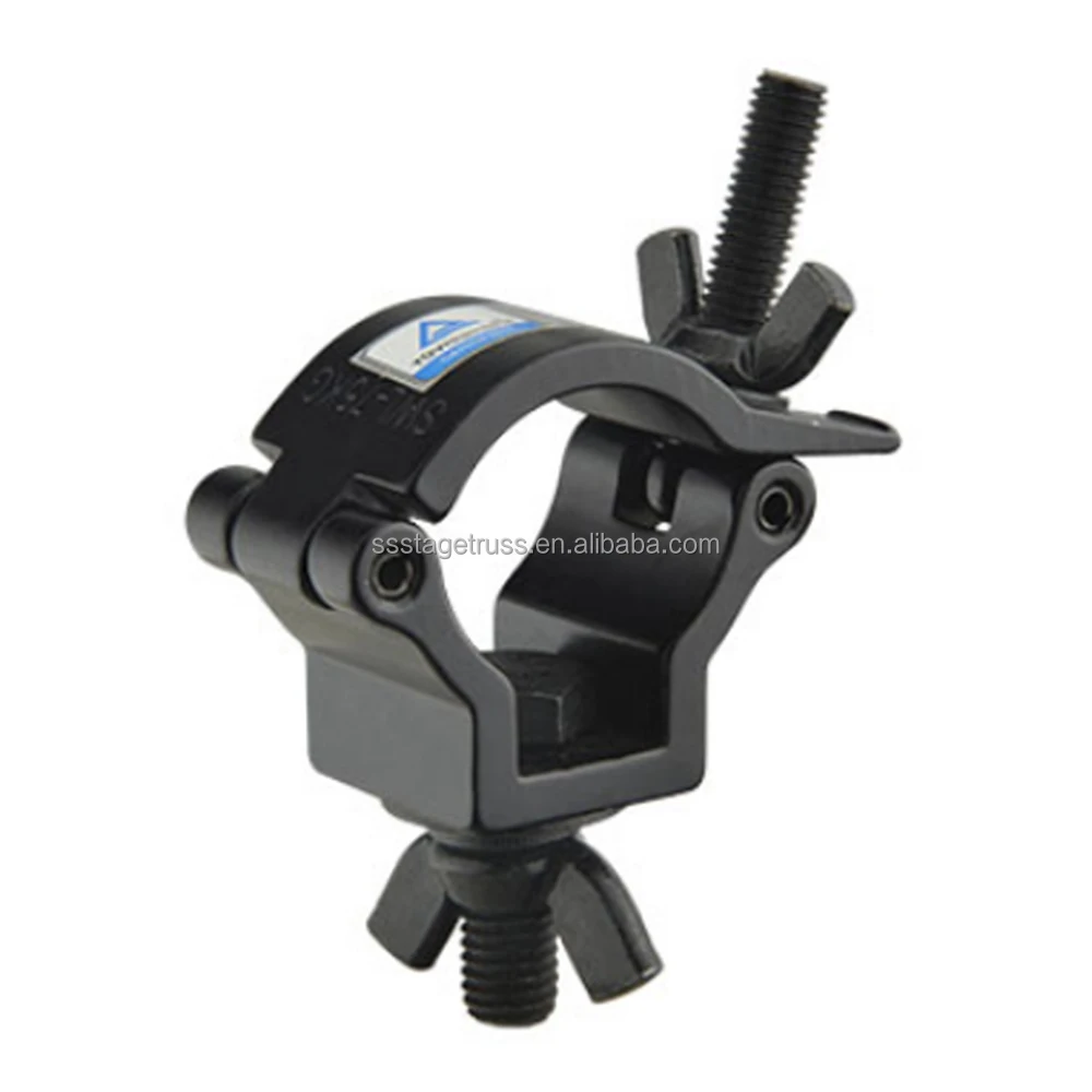 product tube 48 51mm load 300kg aluminum large stage load clamp hook lighting clamp hook coupler truss display truss system accessories-8
