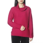 Lady Woman Sweaters Autumn Lady Long Sleeve Roll Neck Women Trendy Rhinestone Slim Knitted Pullover