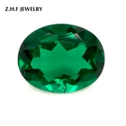 Oval Oval Oval Lab Created Emerald Hydrothermal Loose Zambian Emerald 8X6MM 1CT Oval Cut Gemstones