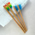 Bamboo Bamboo Toothbrush New Natural Rainbow Bristle Bamboo Material Toothbrush