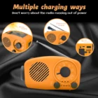 Mp3 Radio With Mp3 OEM 2000mAh Dynamo Hand Crank Flashlight Pocket Radio With Mp3 Speaker