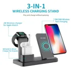 In 1 Charger 3 In 1 Wireless Charger Stand Wireless Charging Qi Certificate 10W Fast Charging Dock Station