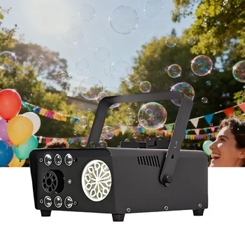 600w Rgb Fog Bubble Machine Dmx512 Remote Control Automatic Stage Wedding Party Dj Smoke Bubble Maker Professional Effect