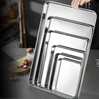 Food Tray Premium Multifunctional Stainless Steel Janpanese Style Food Serving Tray