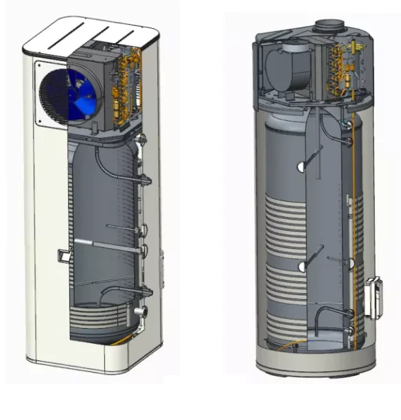 200 L All-in-One Air Energy Heat Pump Stainless Steel 220V 50Hz CE Certified New OEM For Hotel Outdoor Applications R290