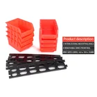 Plastic Tool Box VCAN Customized Packing Stackable Storage Bins Plastic Tool Storage Box