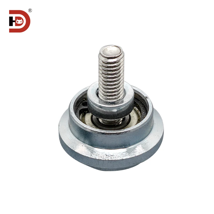 Plug in Line Guide Wheel Idler Conveyor Adjustment Seat Tension Wheel Conveyor Belt Rubber Wheel Connection Platform details