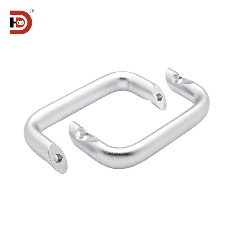 HHDNFA112-128 Aluminum Alloy Angle Handle Mechanical Equipment Cabinet Door Round Reinforced Handle Door Handle supplier