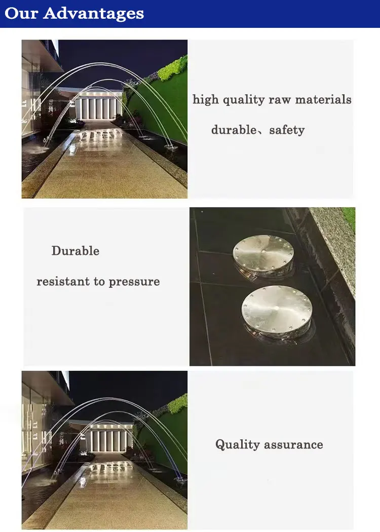 Wave Jumping LED Light Music Dance Fountain with DMX512 Laminar Flow Jet Stone Garden Product supplier