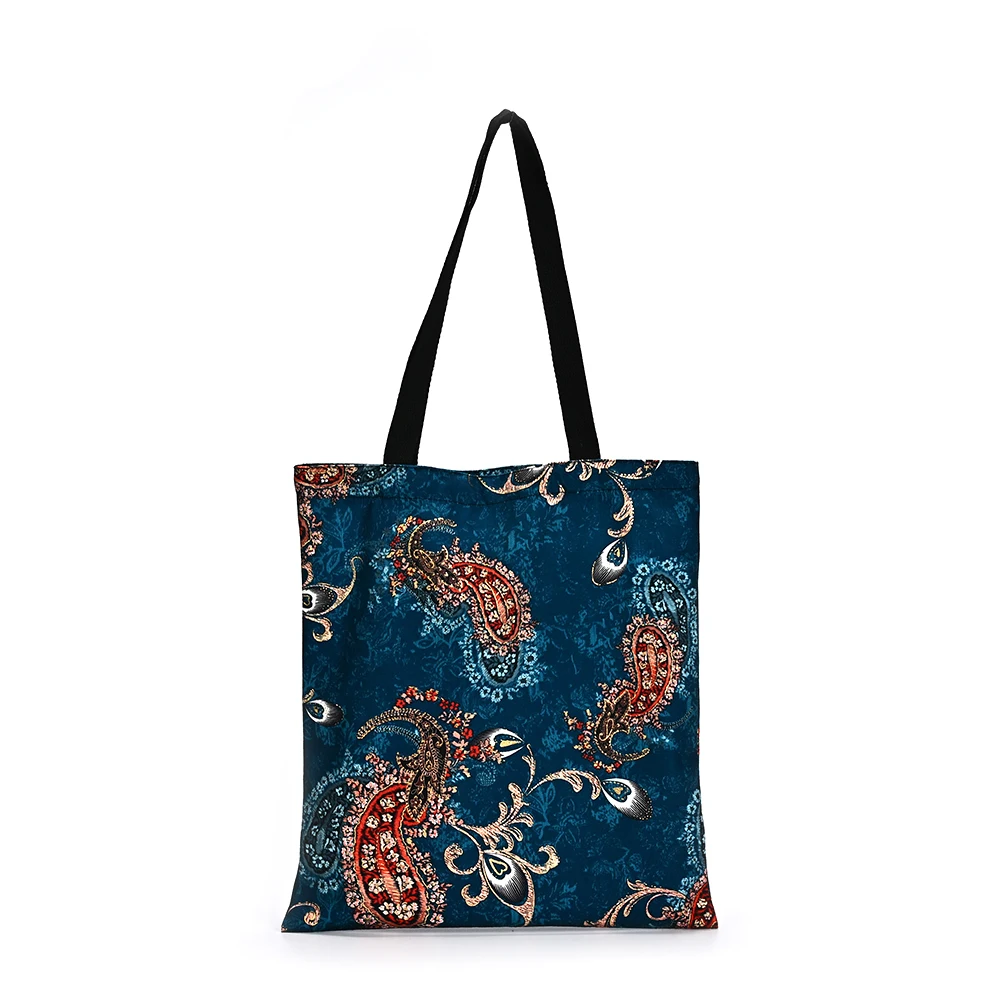 Wholesale Eco-Friendly Recycled RPET Linen Cosmetic Bag Customized Logo Waterproof Recyclable Shopping Bags factory