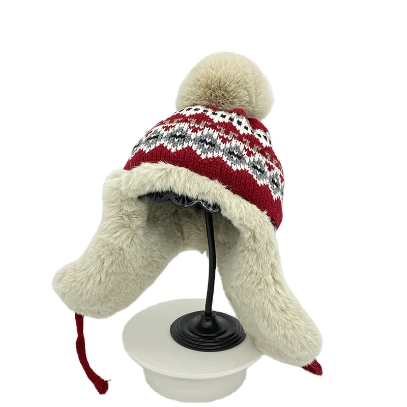 warm earflap hat