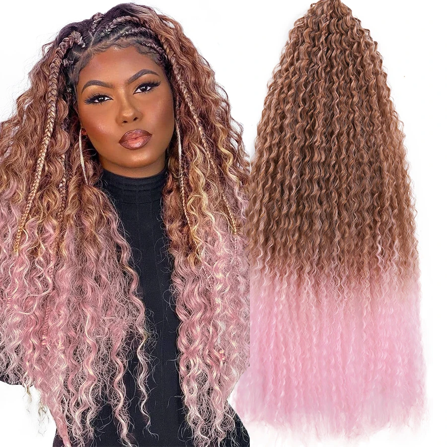 Alileader Wholesale Ombre 28 Inch Boho Soft Water Wave Twist Crochet Hair  Synthetic Braid Hair Deep Wave Braiding Hair Extension - Buy Water Wave  Crochet Hair,Deep Wave Braiding Hair,Synthetic Hair Extension Product