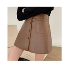 Skirt Women Custom Make Real Leather Skirt Leather Dress Plus Size Black Mini Skirt