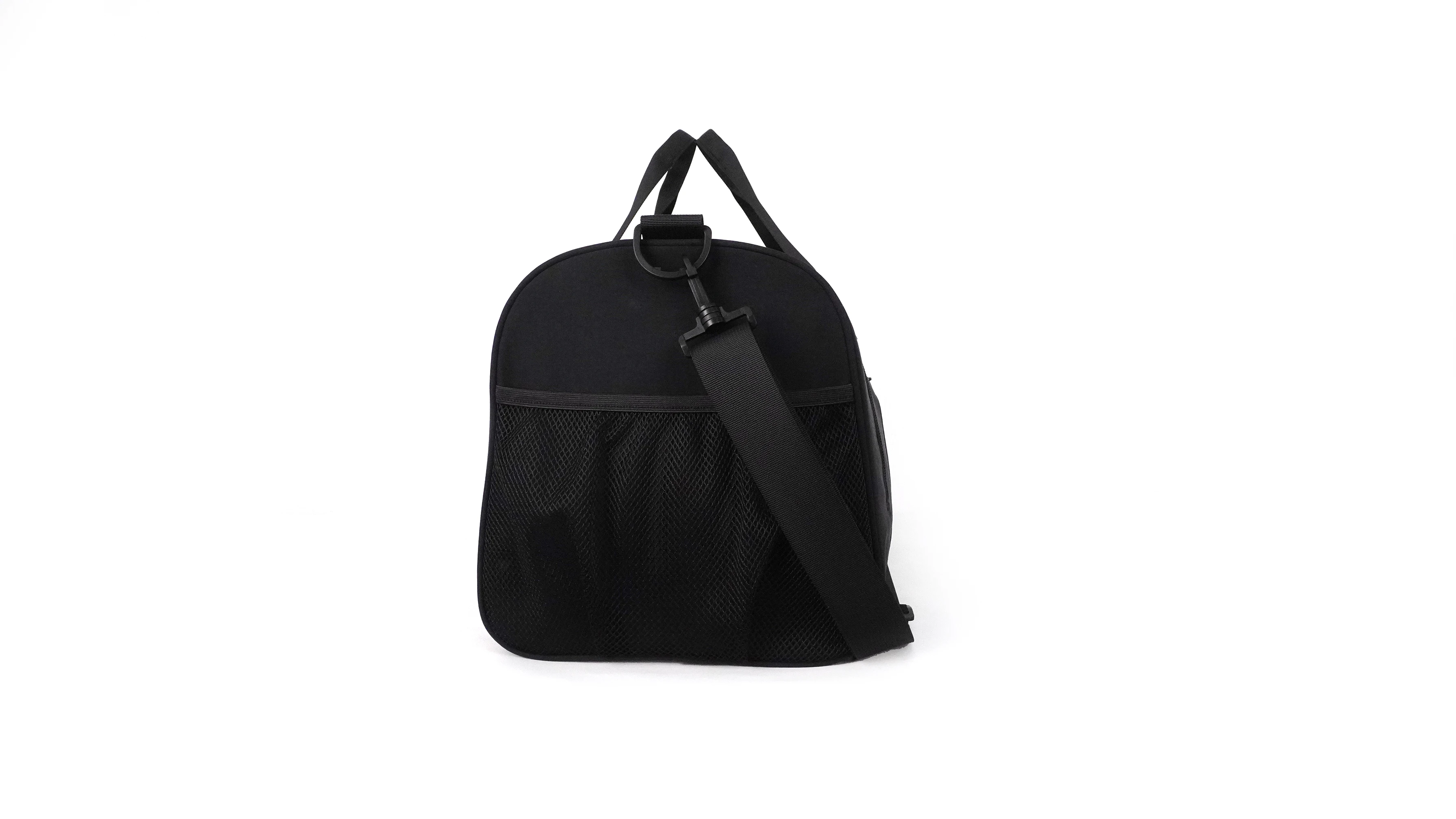 product unisex large capacity travel bag custom logo lightweight gym bag with zipper closure factory direct black-5