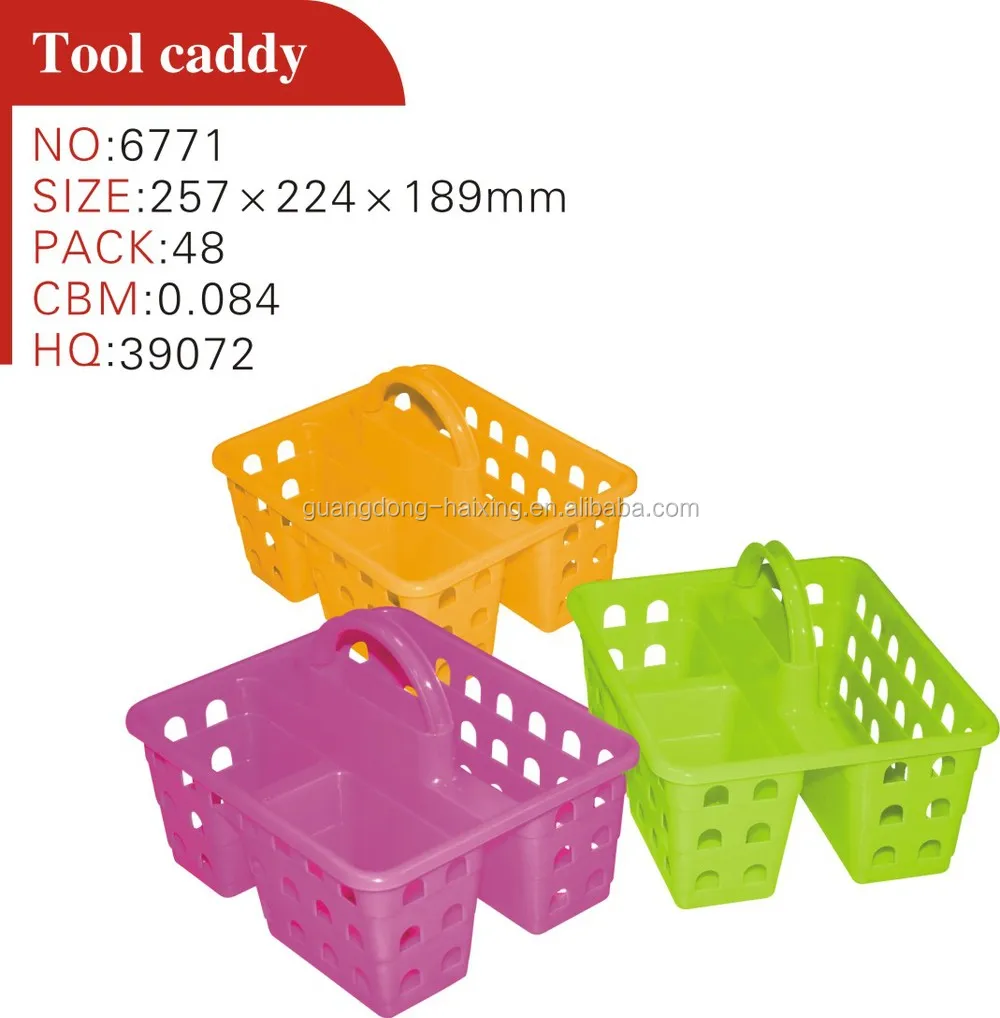 Shower Caddy With Handle Bathroom Plastic Eco-friendly