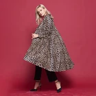 Genuine Women Leather Jackets Fashion Leopard Print Genuine Women Leather Plus Size Jackets