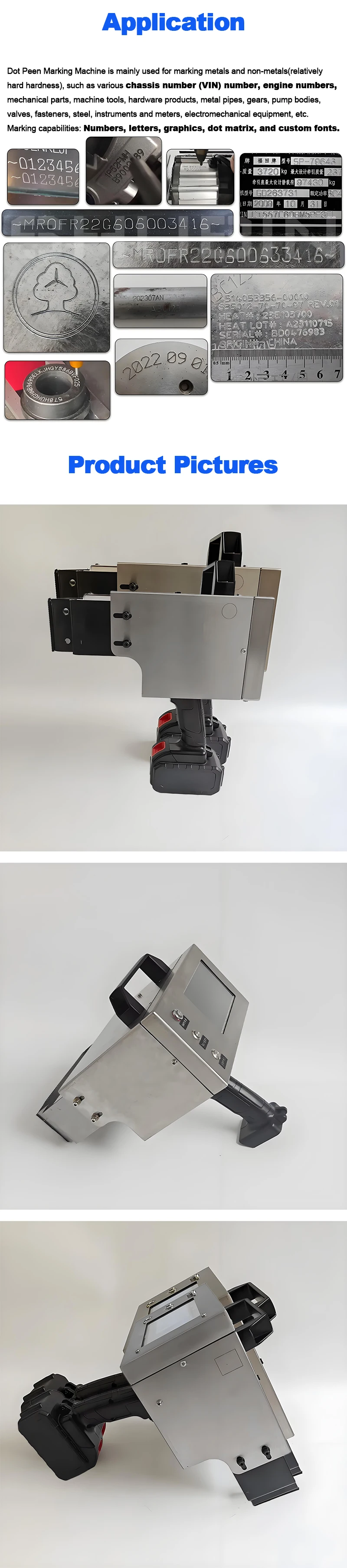 Electric Dot Pin & Tag Marking Machine Laser-Based Electrical Marking System